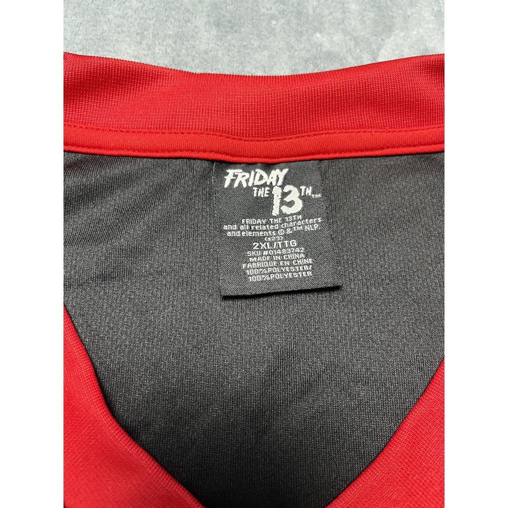Friday the 13th Jason Jersey Shirt Men's 2XL Long Sleeve Pullover Horror Graphic - Picture 2 of 7